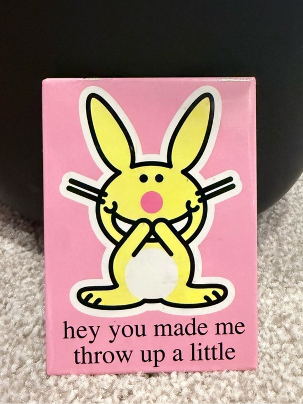 Vintage Jim Benton Happy Bunny magnet